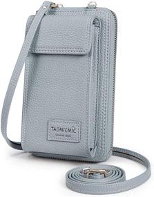 img 4 attached to Stylish Women's Crossbody Cell Phone Bag with RFID Card Slots - Small Shoulder Purse for iPhone 11/Se 2020/11 Pro/Xr/X/Xs Max/8/7/6 Plus & Samsung - Genuine Leather Travel Wallet Case Handbag Phone Pocket Clutch