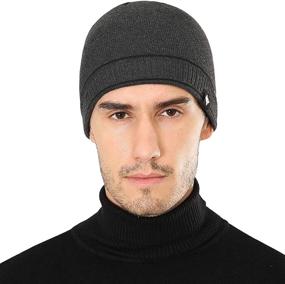 img 3 attached to 🧣 DOANNOTIUM Winter Beanie for Men & Women - Warm Skull Cap Hat Lined Toboggan Knit for Outdoor Sports