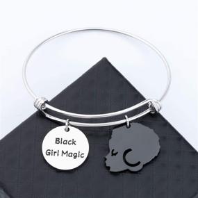 img 1 attached to 👑 Gzrlyf Black Girl Magic Bracelet: Empowering Black Queen Jewelry for Inspirational Women