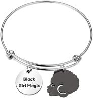 👑 gzrlyf black girl magic bracelet: empowering black queen jewelry for inspirational women logo