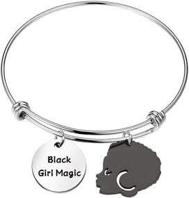 img 4 attached to 👑 Gzrlyf Black Girl Magic Bracelet: Empowering Black Queen Jewelry for Inspirational Women