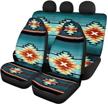 keiahuan ethnic aztec tribal design front car seat covers bench back seat covers auto accessories set of 4 pieces fits for most car logo
