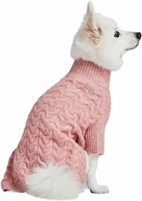 img 4 attached to Blueberry Pet 2021/2022 New Classic 🐶 Fuzzy Knit Dog Sweaters in 6 Vibrant Colors