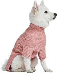 img 3 attached to Blueberry Pet 2021/2022 New Classic 🐶 Fuzzy Knit Dog Sweaters in 6 Vibrant Colors