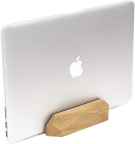 img 4 attached to 🖥️ Oakywood Laptop Dock - Stylish Vertical MacBook Stand (Oak)