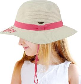 img 3 attached to Cute & Cool Girls' Sun Hat with Adjustable Floppy Dress Style – Perfect for Summer, Beach, Pool