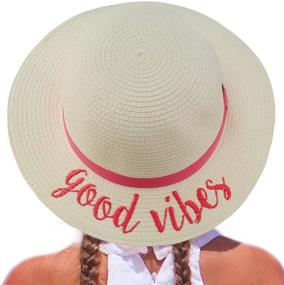 img 4 attached to Cute & Cool Girls' Sun Hat with Adjustable Floppy Dress Style – Perfect for Summer, Beach, Pool