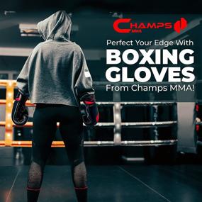 img 1 attached to Boxing Gloves Men Women Breathable