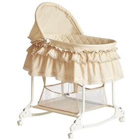 img 2 attached to 👶 Dream On Me Willow Bassinet: Chic and Comfortable Beige Sleeper for Your Little One