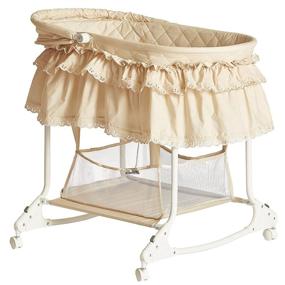 img 1 attached to 👶 Dream On Me Willow Bassinet: Chic and Comfortable Beige Sleeper for Your Little One