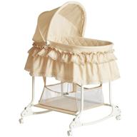 👶 dream on me willow bassinet: chic and comfortable beige sleeper for your little one logo