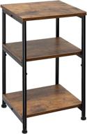 hadulcet 3-tier industrial style end table: storage & style for small spaces logo