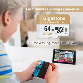 img 1 attached to 5-Year Free Data Recovery | Gigastone 64GB Micro SD Card | 4K Game Turbo | MicroSDXC Memory Card for 📷 Nintendo Switch, GoPro, Action Camera, DJI, Drone | UHD Video | R/W up to 95/35MB/s | UHS-I U3 A2 V30 C10