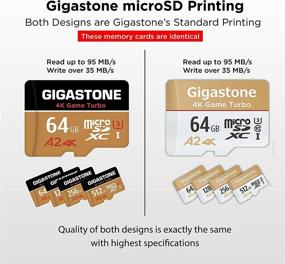 img 2 attached to 5-Year Free Data Recovery | Gigastone 64GB Micro SD Card | 4K Game Turbo | MicroSDXC Memory Card for 📷 Nintendo Switch, GoPro, Action Camera, DJI, Drone | UHD Video | R/W up to 95/35MB/s | UHS-I U3 A2 V30 C10