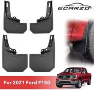 🚚 2021 ford f150 mud flaps set, weatherproof mud guards for trucks front rear 4pc (no fender flares) logo