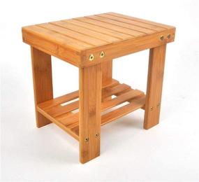 img 3 attached to Lysenn Wooden Step Stool - Portable Foot Stool Upgrade for Kids, Toddlers, and Adults - Ideal for Kitchen, Bathroom, and Bedroom Use