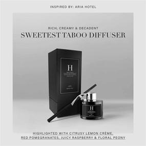 img 2 attached to 🌸 Savor the Sweetest Taboo: Indulge in our Luxury Hotel Inspired Reed Diffuser Set, Infused with Decadent Citrus, Juicy Berries, and Floral Peony - Enjoy 4 Months of Exquisite Fragrance, 100mL