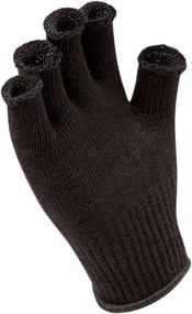 img 1 attached to Ultimate Comfort and Flexibility with SEALSKINZ Merino Fingerless Glove Liner