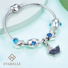 img 3 attached to 💎 EVABELLE Sparkling Sterling Signature Bracelet for Girls' Jewelry