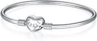 💎 evabelle sparkling sterling signature bracelet for girls' jewelry logo
