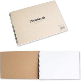 img 1 attached to Double Sided Hardbound Sketchbook Hardcover Durable Painting, Drawing & Art Supplies