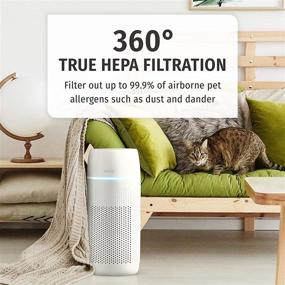 img 3 attached to 🐾 HoMedics TotalClean PetPlus: 5-in-1 Tower Air Purifier for Allergens, Dust and Dander, with UV-C Light and Ionizer - Ideal for Home or Office, Pet Odor Reducer with Aromatherapy