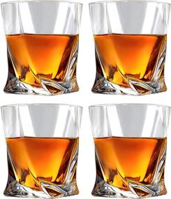 img 4 attached to Enhance Your Whiskey Experience with KITNATS Crystal Whiskey Glasses Rocks