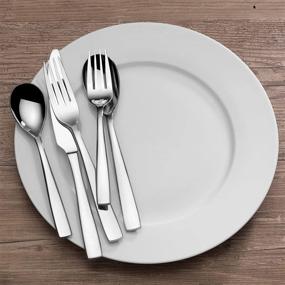 img 3 attached to 🍽️ Quality Meets Elegance: Mikasa 5084358 20 Piece Stainless Flatware - An Essential Set for Your Dining Table