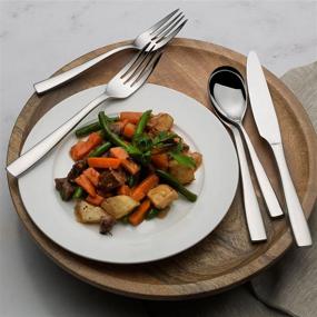 img 1 attached to 🍽️ Quality Meets Elegance: Mikasa 5084358 20 Piece Stainless Flatware - An Essential Set for Your Dining Table