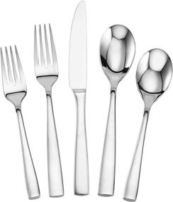 img 4 attached to 🍽️ Quality Meets Elegance: Mikasa 5084358 20 Piece Stainless Flatware - An Essential Set for Your Dining Table