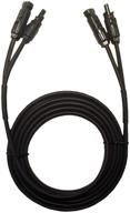 valemo home 10ft 2x10 awg twin wire solar extension cable set: female & male connectors for solar panel systems in homes, shops, and rvs logo