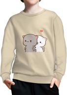 👕 ystardream kids' crewneck pullover sweatshirt: stylish boys' sweaters logo