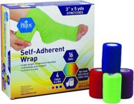 🩹 medpride self adhesive bandage wrap (16 rolls) - athletic flex tape first aid coban - versatile self adhering bandage wraps - cohesive elastic breathable - 3''x 5 yards – 4 colors логотип