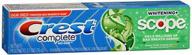 💪 crest complete multi-benefit whitening + scope minty fresh flavor toothpaste 2.7 oz (set of 4) - boost your dental hygiene logo