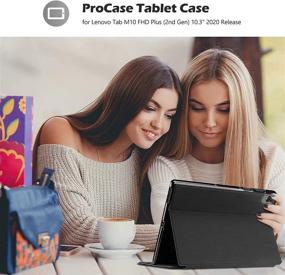 img 2 attached to ProCase Lenovo Tab M10 FHD Plus Case 10.3 Inch (2020 🔒 2nd Gen) – Complete Protection for Lenovo Tab M10 Plus - Black