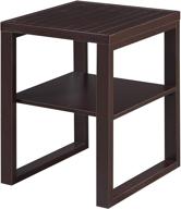 convenience concepts shoreline end table in espresso: stylish and functional furniture piece logo