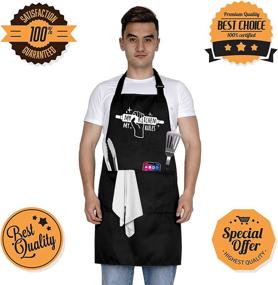 img 3 attached to 👩 Cook up a Joyous Storm with IDEAPRON's Amusing Apron for Men and Women in the Kitchen!