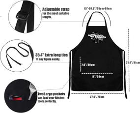 img 2 attached to 👩 Cook up a Joyous Storm with IDEAPRON's Amusing Apron for Men and Women in the Kitchen!