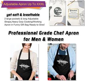 img 1 attached to 👩 Cook up a Joyous Storm with IDEAPRON's Amusing Apron for Men and Women in the Kitchen!