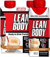 🥤 labrada nutrition lean body rtd whey protein shake - on-the-go meal replacement shake for men & women, 20g protein, zero sugar, lactose & gluten free - salted caramel (pack of 16) logo