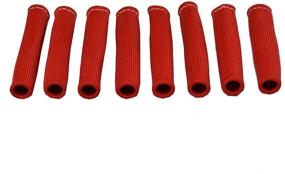 img 4 attached to 🔥 High-Performance Spark Plug Wire Boot Heat Shield | 1,200 Degrees Protector Sleeve | Braided Cover | Compatible with Car, Truck, Hot Rod, Street Rod, Race Car | SBC, BBC, SBF, BBF | Set of 8 (6" Long) | Red