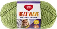 🧣 stay warm in style with red heart heat wave yarn in seaweed shade logo