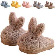 adorable bunny slippers for toddler girls 🐰 and boys - zhentao winter indoor fluffy shoes logo