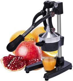 img 4 attached to 🍊 Gowintech Heavy-Duty Cast Iron Hand Press Manual Citrus Juice Squeezer - Orange, Lemon, Lime, Grapefruit, Pomegranate Fruit (Black)