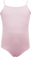 🩰 comfortable and stylish dancina leotard camisole for ballet and gymnastics: adjustable straps and front lining for ages 2-10 logo