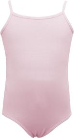 img 4 attached to 🩰 Comfortable and Stylish Dancina Leotard Camisole for Ballet and Gymnastics: Adjustable Straps and Front Lining for Ages 2-10