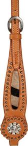 img 2 attached to 🦓 Wild Side Zebra Print Western Browband Headstall - Full Horse Size by Tahoe Tack USA Leather