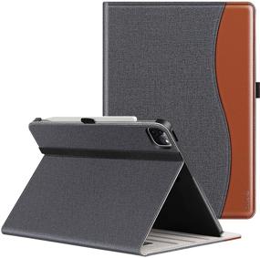 img 4 attached to 📱 ZtotopCases Premium PU Leather iPad Pro 12.9 Case 2021: Multiple Viewing Angles, Auto Sleep/Wake, Pencil Charging - Denim Black