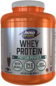 img 4 attached to 🏋️ NOW Sports Nutrition Whey Protein: 24g BCAAs, Dutch Creamy Chocolate Powder, 6lb Brown – Optimal Workout Fuel