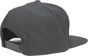 img 1 attached to Flexfit Diamond Embroidered Flat Snapback